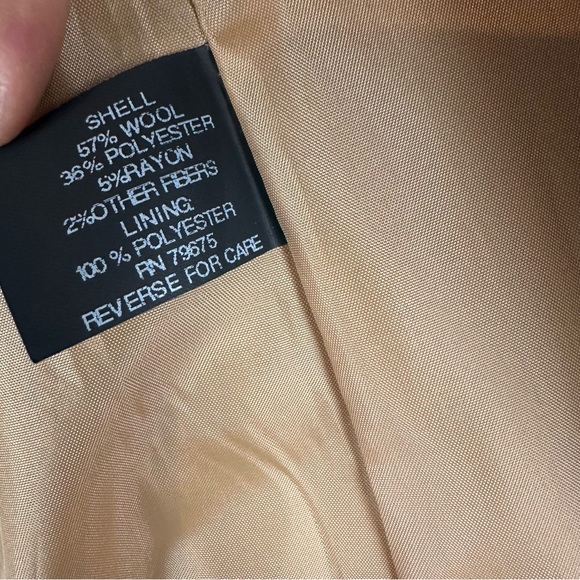 Michael kors zip front walker coat wool blend camel - Picture 5 of 7